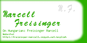 marcell freisinger business card
